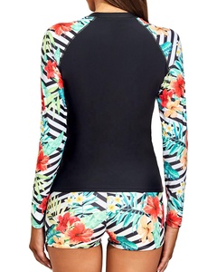 Traje de Neopreno de Manga Larga de Poliéster Transpirable de Alta Calidad para Mujer, Camiseta de Compresión para Natación y Deportes Acuáticos - Product Image 4