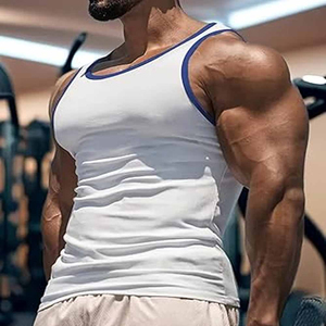 Débardeur de sport pour homme, débardeur de musculation, vêtement de fitness, prix usine, logo personnalisé, gilet de course à prix abordable, débardeurs pour homme - Product Image 3