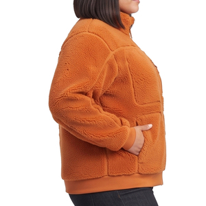 Chaquetas de Forro Polar Sherpa para Mujer, Ropa de Invierno Cálida para Exteriores, Chaqueta de Forro Polar Sherpa con Bolsillo en el Pecho, Chaquetas de Forro Polar para Damas - Product Image 3