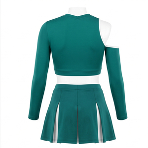 Tenue de cheerleading personnalisée pour adultes MALUZA INDUSTRIES, motif sublimé, hauts et jupes avec strass, costume de cheerleader - Product Image 2
