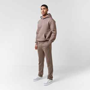 Men Oversized Stacked Tracksuit Luxury Lightweight Baggy Hoodie <b>Jogger</b> Set Gym Running Training Casual Wear Urban Streetwear OEM - Product Image 3