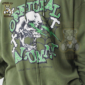 Conjunto de Sudadera con Capucha y Pantalones Deportivos de Algodón Grueso, con Cierre, Impresión de Logotipo Personalizada, Marca Privada OEM, Ropa Deportiva de Alta Calidad para Hombre - Product Image 6