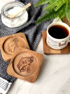 Round Cork Coaster <b>Set</b> With Gold Leaf Pattern Black Bohemian Design Heat Resistant 300mm Diameter Mats & Pads - Product Image 6
