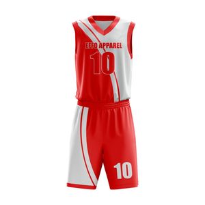 Uniformes de Baloncesto Personalizados para Hombre, Diseño Sublimado de Alta Calidad OEM, Cuello en V, Sin Mangas, Talla Personalizada, 100% Transpirables para Verano - Product Image 1