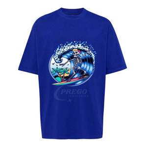 T-shirt de sport oversize en gros à séchage rapide avec impression DTF, en tissu tricoté léger, col rond - Product Image 4