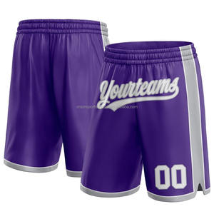 Short de basket-ball en polyester à double couche avec doublure intérieure Short de basket-ball pour hommes Sportswear OEM Supply - Product Image 3