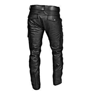 Custom Made High Quality Lightweight Eco-Friendly Casual Canvas Leather Men's <b>Pants</b> Waterproof Breathable Anti-Pilling - Product Image 3