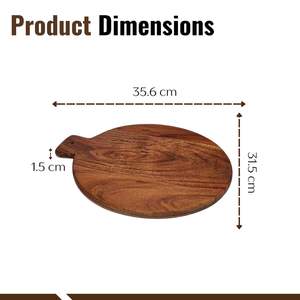 Elegante Tabla de Preparación de Alimentos de Madera Maciza para una Presentación Estilosa en la Encimera, con Acabado Premium y Uso Multiusos - Product Image 2