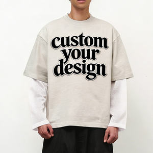 Último Estilo, Diseño Personalizado, 100% Algodón, Camisetas Casuales Lisas para Hombre, Impresión Puff, Servicios OEM, Precio Bajo - Product Image 2