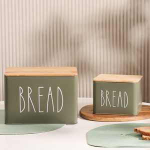 Premium Metal Bread Storage Box Stylish Design for <b>Kitchen</b> Countertop Home <b>Pantry</b> and Bakery Storage - Product Image 1