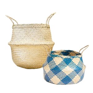 Decorative Handmade SEAGRASS BELLY <b>BASKETS</b> for Plant Pot Cover and Decor, Handwoven Decorative Storage <b>Basket</b> - Product Image 1