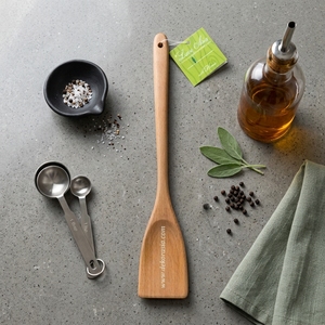 Elegante Espátula de Madera de Teca, Utensilio de Cocina Elegante y Funcional para Cocinar, Ecológico y Apto para Lavavajillas - Product Image 6