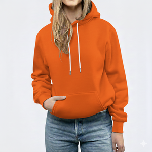 Sweat-shirt à capuche ample pour femme avec impression personnalisée, en molleton de haute qualité, coupe oversize à épaules tombantes, idéal pour la gym - Product Image 1
