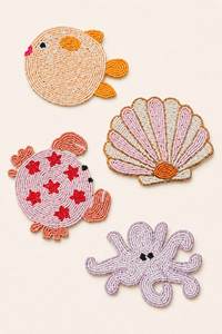 Luxury Handmade <b>Beaded</b> Embroidery <b>Coaster</b> with Intricate Artistic Detailing for Stylish Dining Table Home Decor and Special Occa - Product Image 2