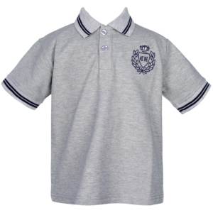 Conjunto de Camisa Polo Blanca de Algodón para Niños con Logotipo Bordado, Estilo Preppy, Manga Corta, Color Sólido, Tela Oxford Transpirable - David - Product Image 6