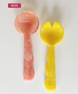 Handmade Resin Eco-Friendly <b>Salad</b> Servers Spoon Set Long Handles Artistic Glossy Design American Style Dishwasher <b>Salad</b> <b>Tools</b> - Product Image 2