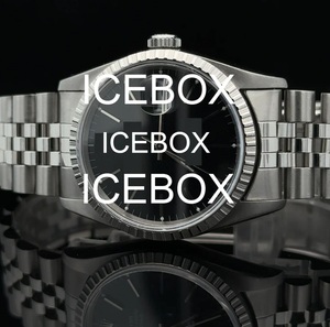 Montre en acier inoxydable et or 18 carats de 36 mm 116203 Grey Sunbeam avec cadran en verre, bracelet à fermoir, résistance à l'eau de 10 bars - Product Image 3