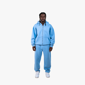 MARCO WEAR Ensemble de survêtement deux pièces à capuche pour homme, coupe-vent, écologique, streetwear d'hiver, effet délavé à l'acide - Product Image 6