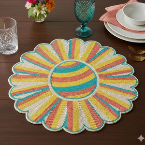 Manteles Individuales Decorativos con Cuentas a Precio Competitivo, Hechos a Mano en India por Blossom Craft India - Product Image 3