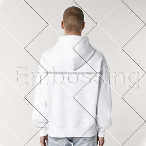 Vente en gros de sweats à capuche avec gaufrage pour femmes sweat-shirt unisexe à col rond en éponge française gaufré 3d personnalisé 100% sweats à capuche en molleton de coton - Product Image 6