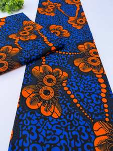 Tela africana con estampado de cera y Ankara 100% algodón para vestidos de uso diario, popular en el mercado africano de Tanzania - Product Image 4