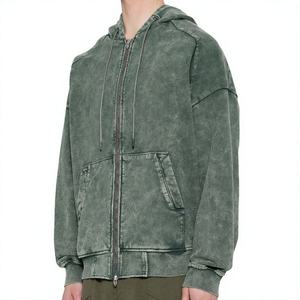 Sudadera con Capucha para Hombre, Lavado Ácido, Algodón Premium, Corte Regular, Estilo Casual Urbano, Fabricante OEM, Proveedor Mayorista de Fábrica en EE. UU. - Product Image 4