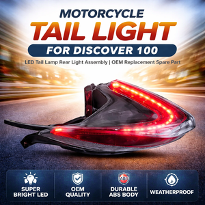 ไฟท้ายมอเตอร์ไซค์สำหรับ Discover 100 |   ชุดไฟท้าย LED อะไหล่ทดแทน OEM - Product Image 3