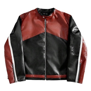 Chaqueta de moto de invierno para hombre personalizada más vendida, cuello levantado, cierre de cremallera, cuero genuino, seda, servicio OEM disponible - Product Image 1