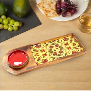 Decorative Wooden Tray for Elegant <b>Coffee</b> <b>Table</b> Styling Premium Wooden Tray with Designer Printed Artwork at cheap price - Product Image 5