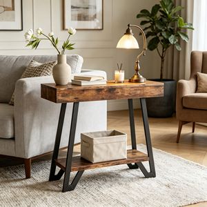 Consolle in Stile Industriale con Piedini Regolabili, Design Moderno e Lussuoso, Lunga, per Ingresso, Magazzino, Casa e Soggiorno d'Hotel - Product Image 5