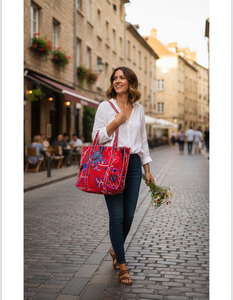 Le Souvenirs Lady Customized Printing Fashion <b>Quilted</b> <b>Velvet</b> Reversible Travel Spring Summer Vintage Bohemian Canvas Lining - Product Image 2