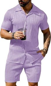 Men Summer <b>Knitted</b> Embroidered 100% Cotton Quick Dry Short Sleeve Custom Logo Joggers Suits <b>Set</b> Shirt and Short <b>Set</b> - Product Image 3