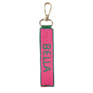 Custom Logo Seed Beads Beaded Embroidery Light Keychain <b>Charms</b> Cartoon <b>Glass</b> Lightweight for Fashion BrandsCustom Logo Seed Bead - Product Image 5