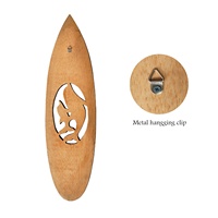 Décoration murale de planche de surf en bois hawaïen 50 cm thème de l'océan tropical artisanal avec des sculptures de tortues de mer et de dauphins