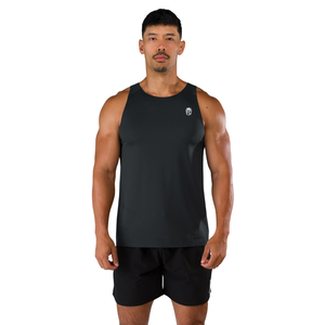 Camiseta sin mangas para hombre, ajuste muscular, para gimnasio, entrenamiento, fitness, color azul medianoche, rendimiento, OEM, al por mayor - Product Image 1