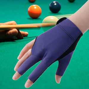Gants de billard pour club, main gauche, tissu polyester, noir, gants de snooker professionnels, accessoires de billard pas chers - Product Image 3