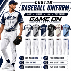Tenues de baseball sublimées personnalisées pour équipes sportives jeunes, légères, respirantes, à boutons, pour la vente en gros - Product Image 1