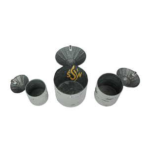 Recipiente de metal galvanizado para pan, azúcar, café y otros alimentos, juego de recipientes de metal para cocina, a bajo precio. - Product Image 6