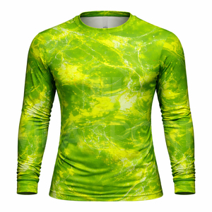 Camisa de Pesca de Manga Larga Personalizada con Protección Solar UPF 50+, Logotipo Impreso en la Parte Delantera, Secado Rápido, Transpirable, Sublimada - Product Image 1