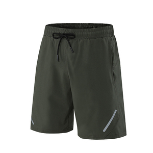 Men's Solid Color Polyester Sport <b>Shorts</b> With Drawstring Waist And Side Pockets <b>Quick</b> <b>Dry</b> Mid Rise Design - Product Image 2