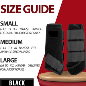 Protège-jambes pour chevaux en néoprène et cuir PU tendance - Soutien protecteur des tendons, haute qualité, durable, réglable, personnalisable - Product Image 6