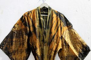 Kimono teñido anudado a mano para mujer, traje largo de kimono boho, kimono de dama de honor, novedad - Product Image 3