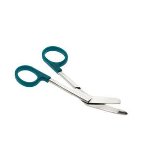 Tijeras manuales de acero inoxidable para vendajes y apósitos, ideales para paramédicos y clínicas. - Product Image 5