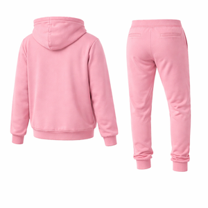 Men's <b>Pink</b> Zip Up Hoodie Sweat Suit Jogger Tracksuit <b>Set</b> <b>Gym</b> Workout Training Sportswear Custom Logo Wholesale OEM Supplier - Product Image 3