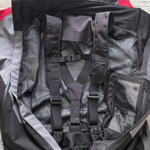 ชุดเซ็ตสองชิ้นลำลองน้ำหนักเบาสำหรับผู้ชาย ลายปะติดปะต่อ สไตล์วินด์เบรกเกอร์ ชุดวอร์มแนวสตรีท ผ้าไนลอน ชุดแจ็คเก็ตซิปและกางเกงขายาว - Product Image 4