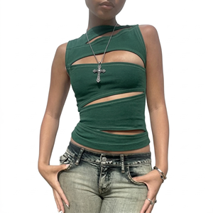 New Arrivals 2026 Boutique Ladies Fashion Hollow Out Crop <b>Top</b> Women's tank <b>Tops</b> - Product Image 1