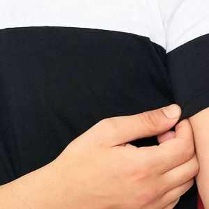 High Quality Men Boxy Fit t Shirt Manufacturer 100% Cotton Thick Collar Mock Neck Heavyweight Drop Shoulder T-shirts Men <b>Tshirts</b> - Product Image 3