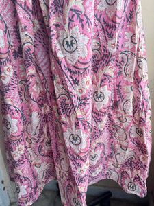 เดรสยาวพิมพ์ลายด้วยมือสไตล์อินเดีย ผ้าฝ้ายคอตตอน คอเหลี่ยม แขนยาว ปักลายดอกไม้ สำหรับผู้หญิง - Product Image 3