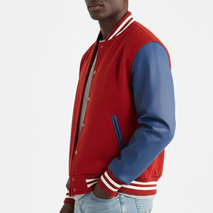 Veste universitaire d'hiver pour homme, couleur blanche unie, avec logo personnalisé, style streetwear, imperméable et coupe-vent, très vendue - Product Image 6