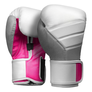 Guantes de Boxeo Blancos de Cuero Genuino con Cordones, Diseño de Logotipo Personalizado, Precio Razonable al por Mayor, Guantes Unisex para Adultos - Product Image 6